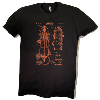 Burly Shirts Burly Shirts Fire Hydrant Patent Art Tee