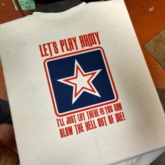 Burly Shirts Burly Shirts Lets Play Army Tee