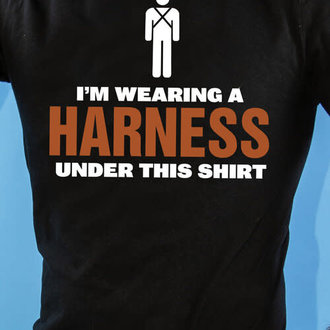Peachy Kings Peachy Kings I'm Wearing  a Harness T-Shirt Black