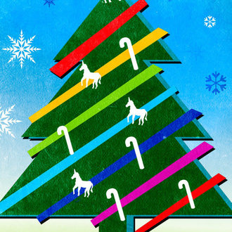 Peachy Kings Peachy Kings Mary & Gay Christmas Greeting Card