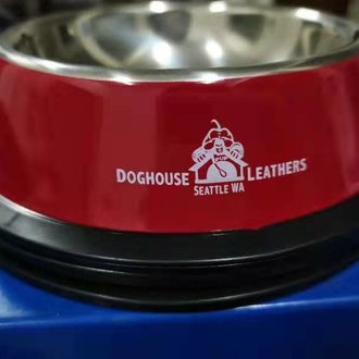 Doghouse Leathers Gear Doghouse Branded Stainless Steel Dog Bowl Doghouse Leathers Gear Doghouse Branded Stainless Steel Dog Bowl