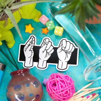 Crushworthy Crushworthy - Fisting Love Language - Sticker