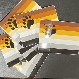 Independent Bear Pride Stickers 3" x 4"