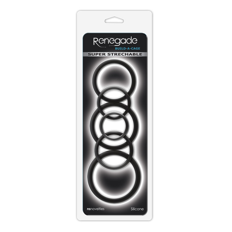 Renegade Renegade - Build-A-Cage Rings - Black