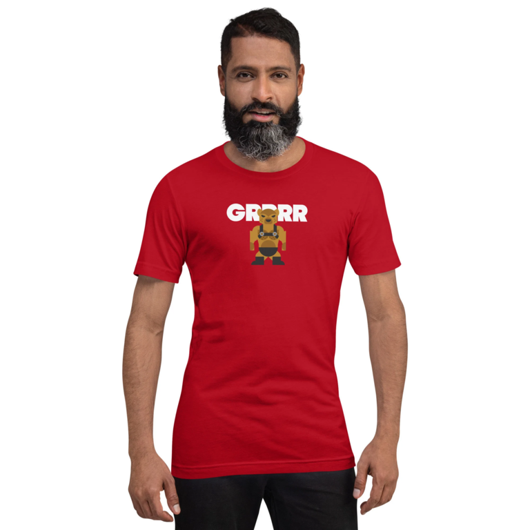 Mischief Mates Mischief Mates GRRRR Leather Bear Pride T-Shirt