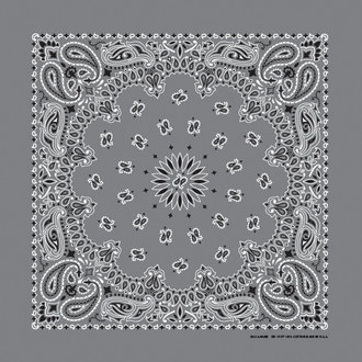 The Bandanna Co. Bandanna Co. Paisley Charcoal 22'' X 22''