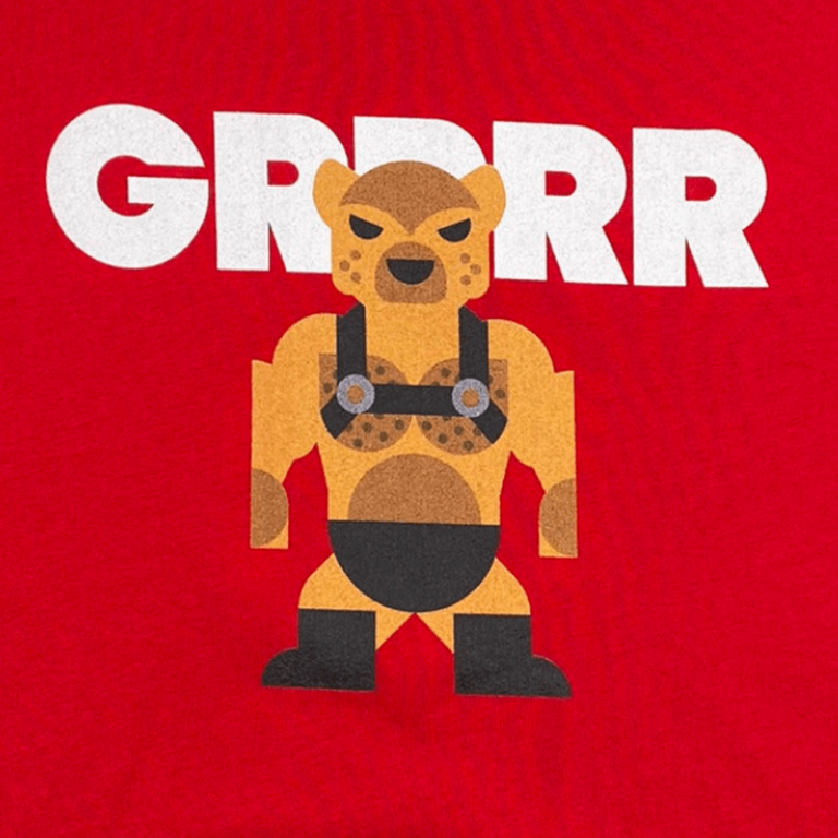 Mischief Mates Mischief Mates GRRRR Leather Bear Pride T-Shirt