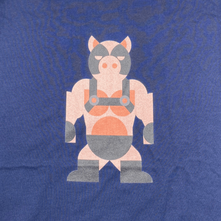 Mischief Mates Mischief Mates Leather Pride Pig T-shirt - Curly