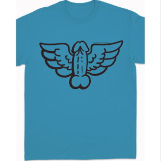 Peachy Kings Tom of Finland Flying Cock Tee Blue Peachy Kings Tom of Finland Flying Cock Tee Blue