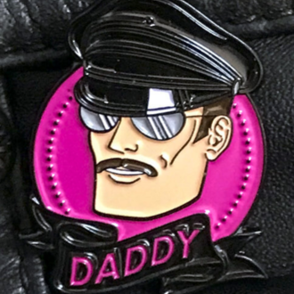 Peachy Kings Peachy Kings Daddy Enamel Pin 1.25"