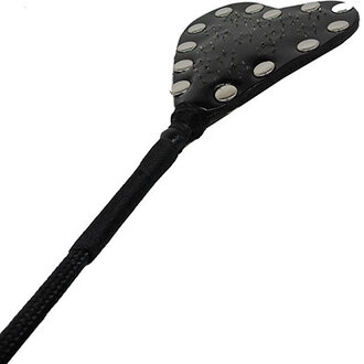 Kookie Kookie - Riding Crop With Phantom Nails Black Patent