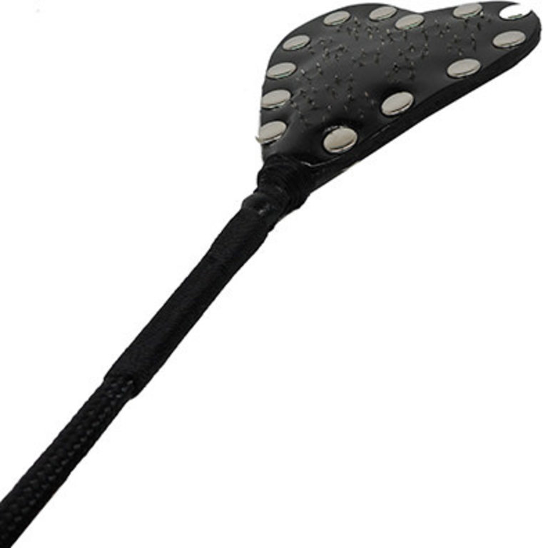 Kookie Kookie - Riding Crop With Phantom Nails Black Patent