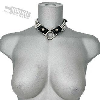 Kookie Kookie - Double Chain Halter Ring Collar Kookie Kookie - Double Chain Halter Ring Collar