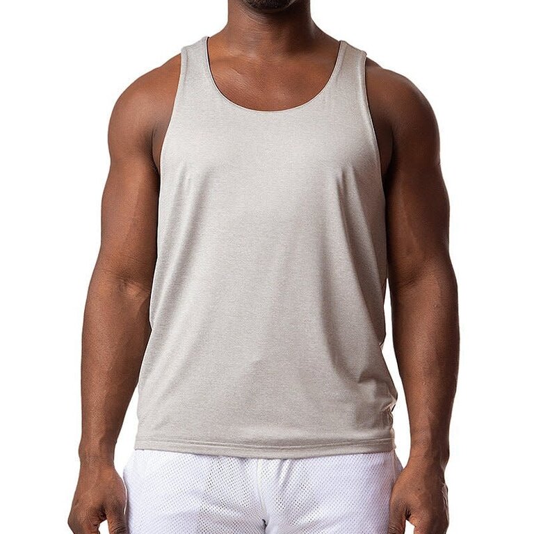 Nasty Pig Nasty Pig Revers Tank Top - Light Heather Grey / Black