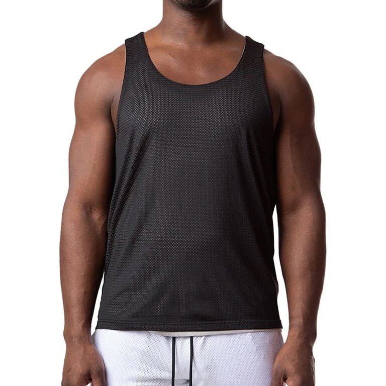 Nasty Pig Nasty Pig Revers Tank Top - Light Heather Grey / Black