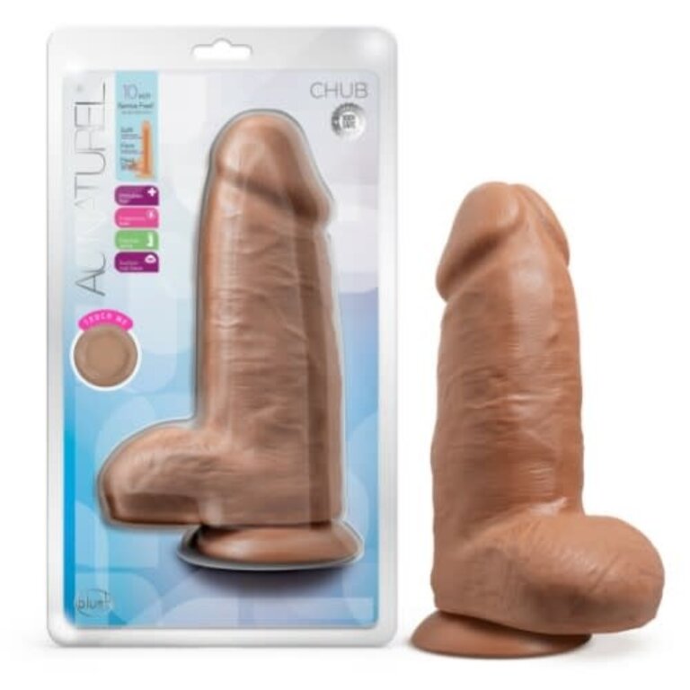 Au Naturel Au Naturel Chub Dildo Mocha 10 inch
