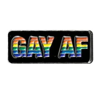Pride not Prejudice Pride Lapel Pin - Gay AF