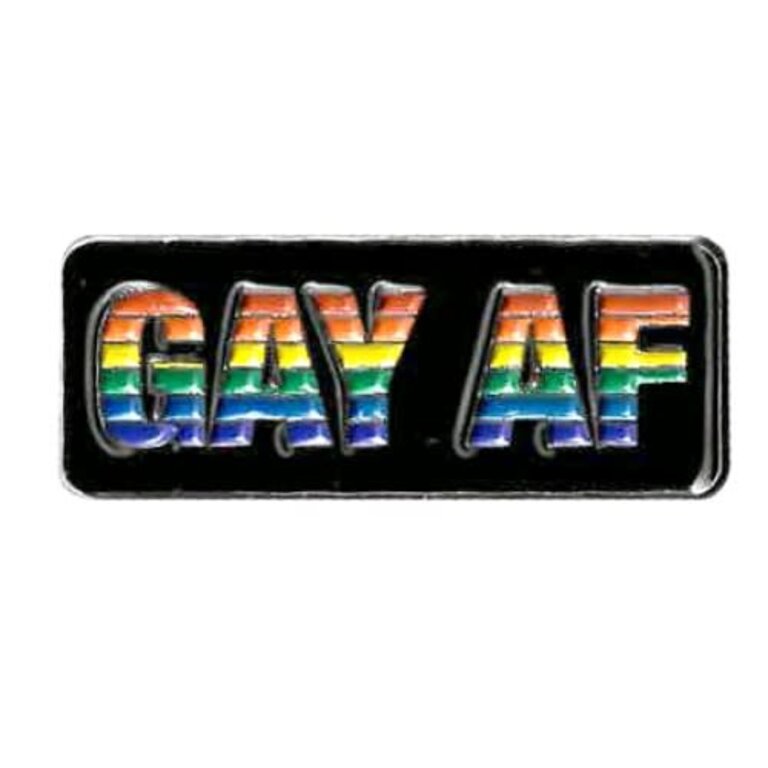 Pride not Prejudice Pride Lapel Pin - Gay AF
