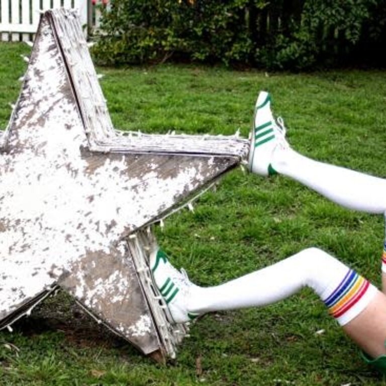 Pride not Prejudice Pride Socks Tube Style 1 White 35" - Pair