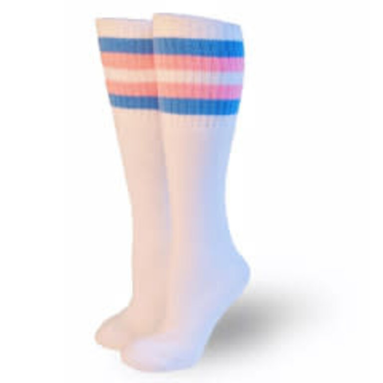 Pride not Prejudice Pride Socks Tube Style Transgender 22" - Pair