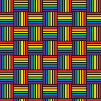 The Bandanna Co. Bandanna Co. Rainbow Weave 22" X 22" The Bandanna Co. Bandanna Co. Rainbow Weave 22" X 22"