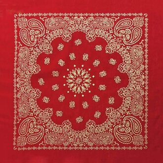 The Bandanna Co. Bandanna Co. Red Gold Metallic 22" X 22" The Bandanna Co. Bandanna Co. Red Gold Metallic 22" X 22"