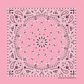 The Bandanna Co. Bandanna Co. Light Pink Paisley 22" X 22" The Bandanna Co. Bandanna Co. Light Pink Paisley 22" X 22"