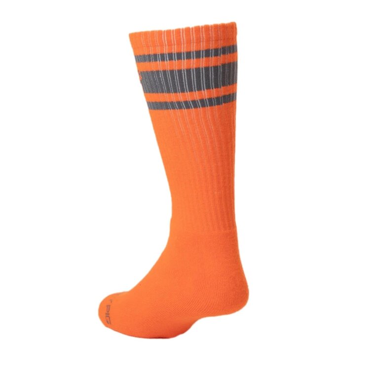 Nasty Pig Nasty Pig Hook'd Up Sport Sock - Flame Orange/Rock Grey