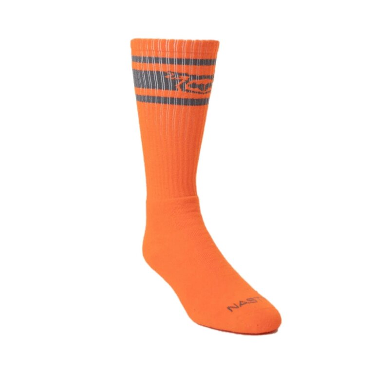 Nasty Pig Nasty Pig Hook'd Up Sport Sock - Flame Orange/Rock Grey