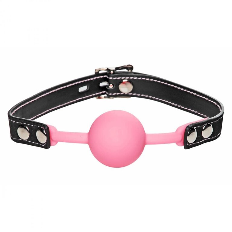 Frisky Frisky Glow Gag Silicone Ball Gag PU Leather