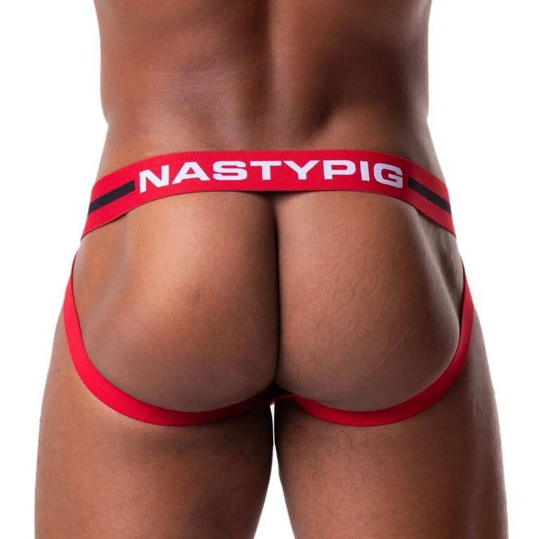 Nasty Pig Nasty Pig Back Up Jock Strap - Red/Black