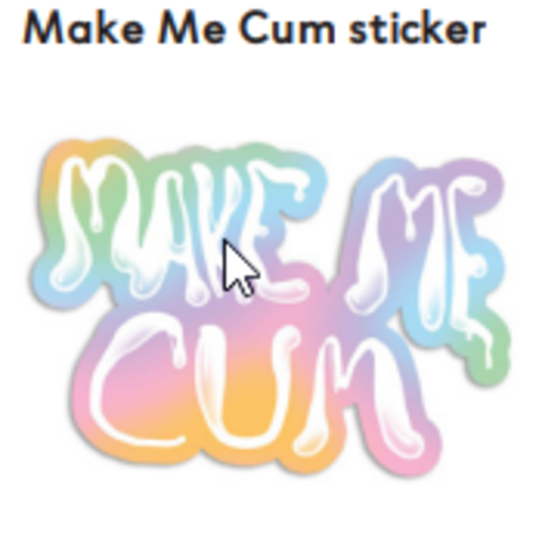 StarBB Toys StarBB - Make Me Cum - Sticker