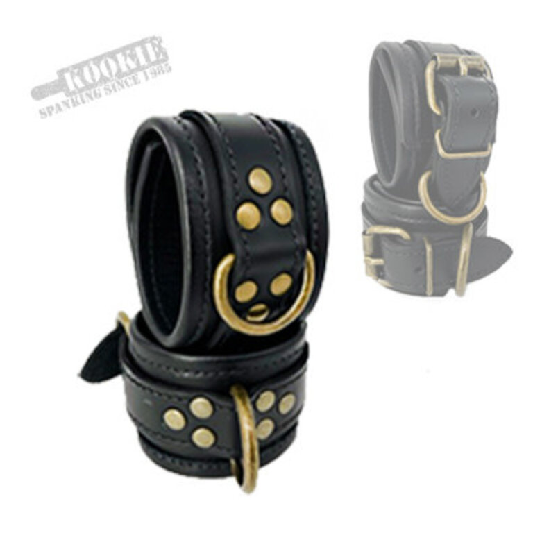Kookie Kookie - Brass Leather Ankle Restraints