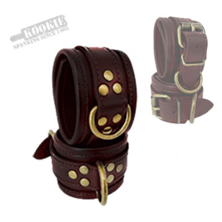 Kookie Kookie - Brass Leather Ankle Restraints
