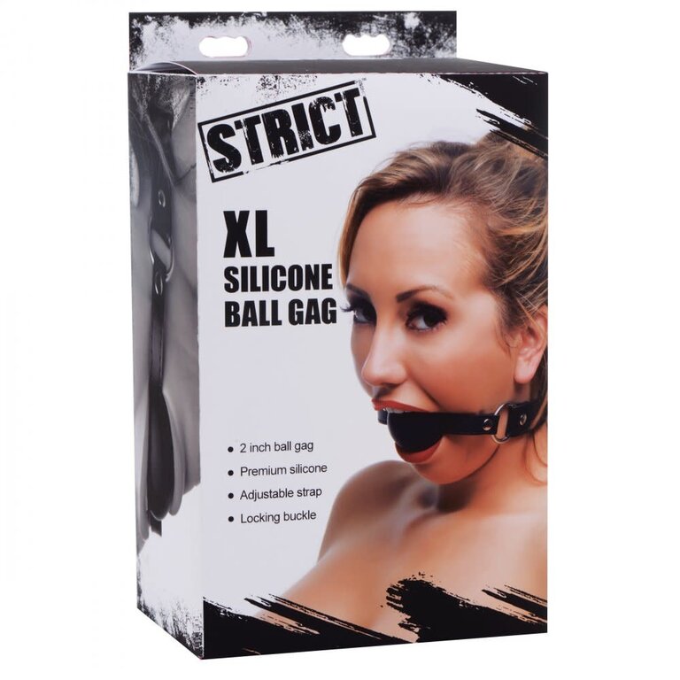 STRICT STD - XL 2 Inch Silicone Ball Gag