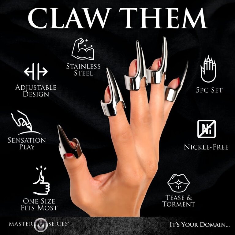 Master Series Master Series Clawed 5pc Sensation Play Rings