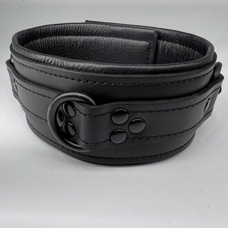 Kookie Kookie - Padded Black Leather Collar