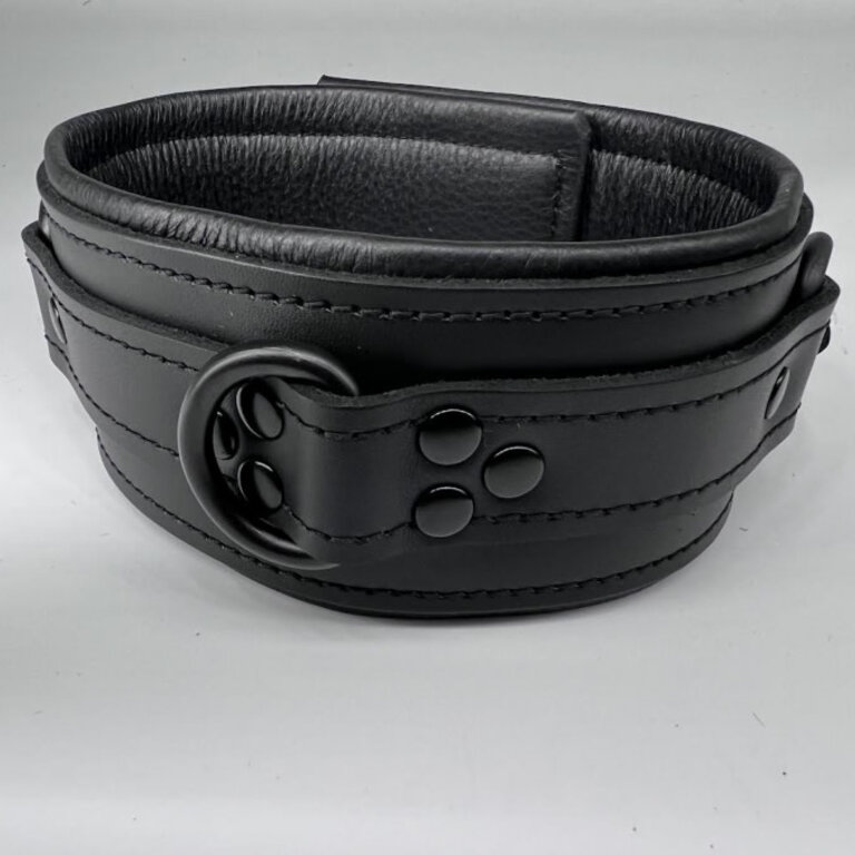 Kookie Kookie - Padded Black Leather Collar