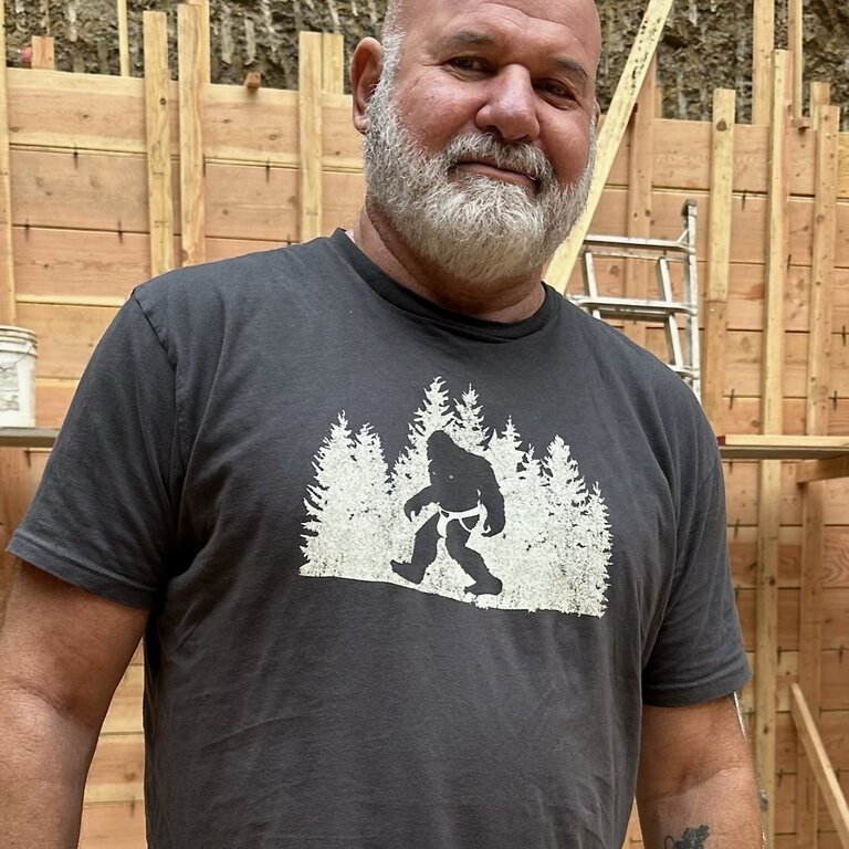 Burly Shirts Burly Shirts Sasquatch in a Jock Tee - Graphite Black