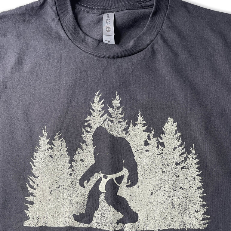 Burly Shirts Burly Shirts Sasquatch in a Jock Tee - Graphite Black