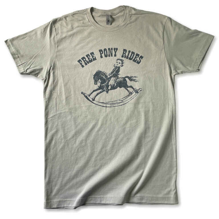Burly Shirts Burly Shirts Free Pony Rides Tee - Light Grey