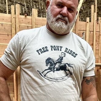Burly Shirts Burly Shirts Free Pony Rides Tee - Light Grey