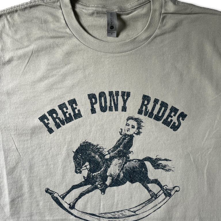Burly Shirts Burly Shirts Free Pony Rides Tee - Light Grey