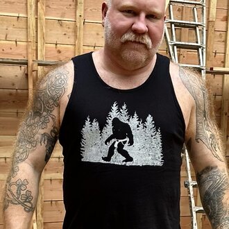 Burly Shirts Burly Shirts Sasquatch in a Jock Tank - Black
