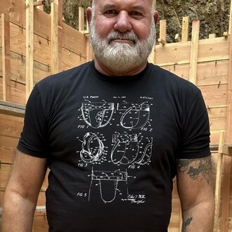 Burly Shirts Burly Shirts Jock Patent Art 2 Tee - Black