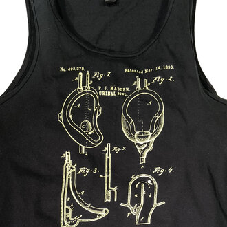 Burly Shirts Burly Shirts Vintage Urinal Art Tank - Black