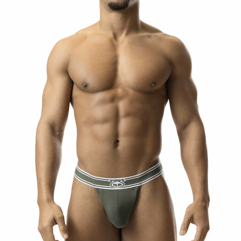 Nasty Pig Nasty Pig Core Thong - Army Green/White