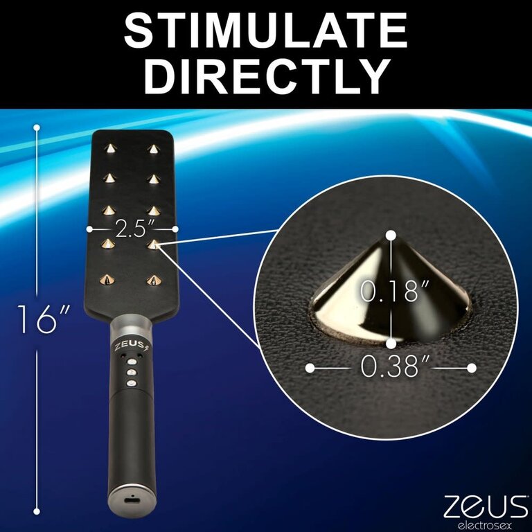 STD - Zeus Electrosex E-stim Spiked Paddle