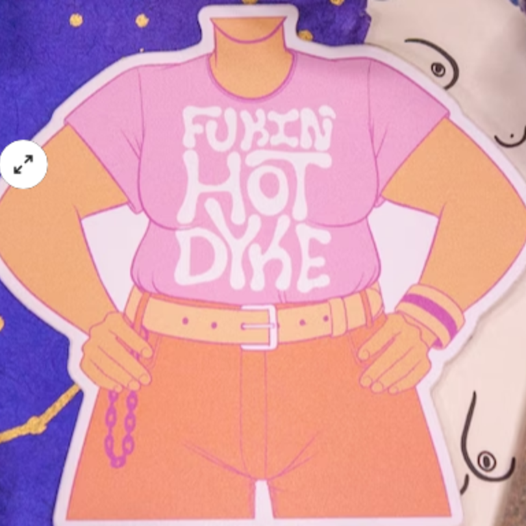 StarBB Toys Crushworthy - Fucking HOT Dyke - Sticker