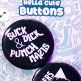 Crushworthy Crushworthy - Punk Gay button set